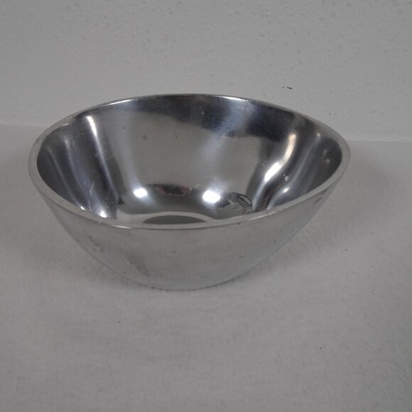 Pottery Barn Metallo Collection Egg Bowl Metal Aluminum Serving Dish - Picture 3 of 10